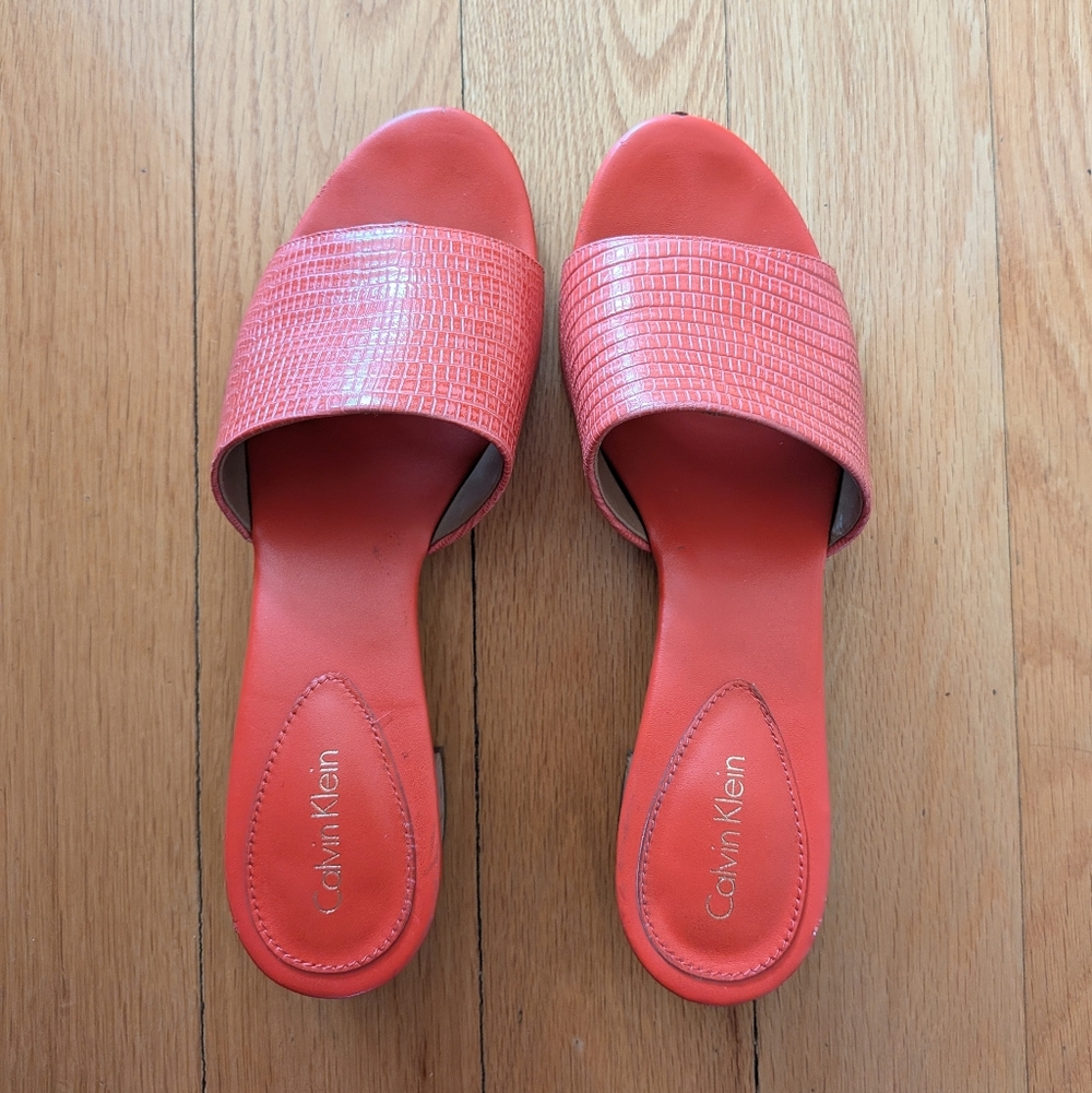 Calvin Klein Women's Coral Slide Sandals